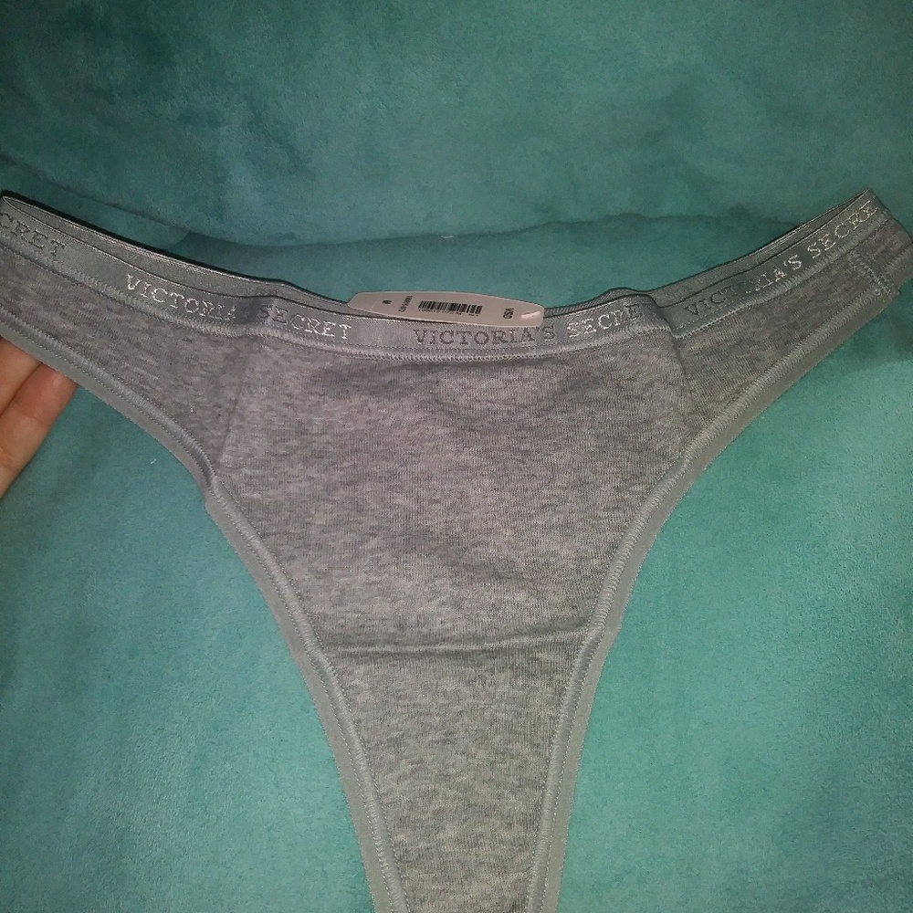 Grey VS low rise thong